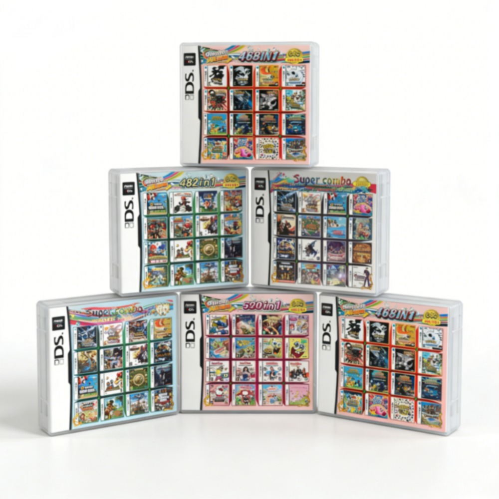 Retro Gaming Accessories - •Pokem0n Themed Multi-Game Cartridge For DS/3DS/NDSL/2DS-Preloaded