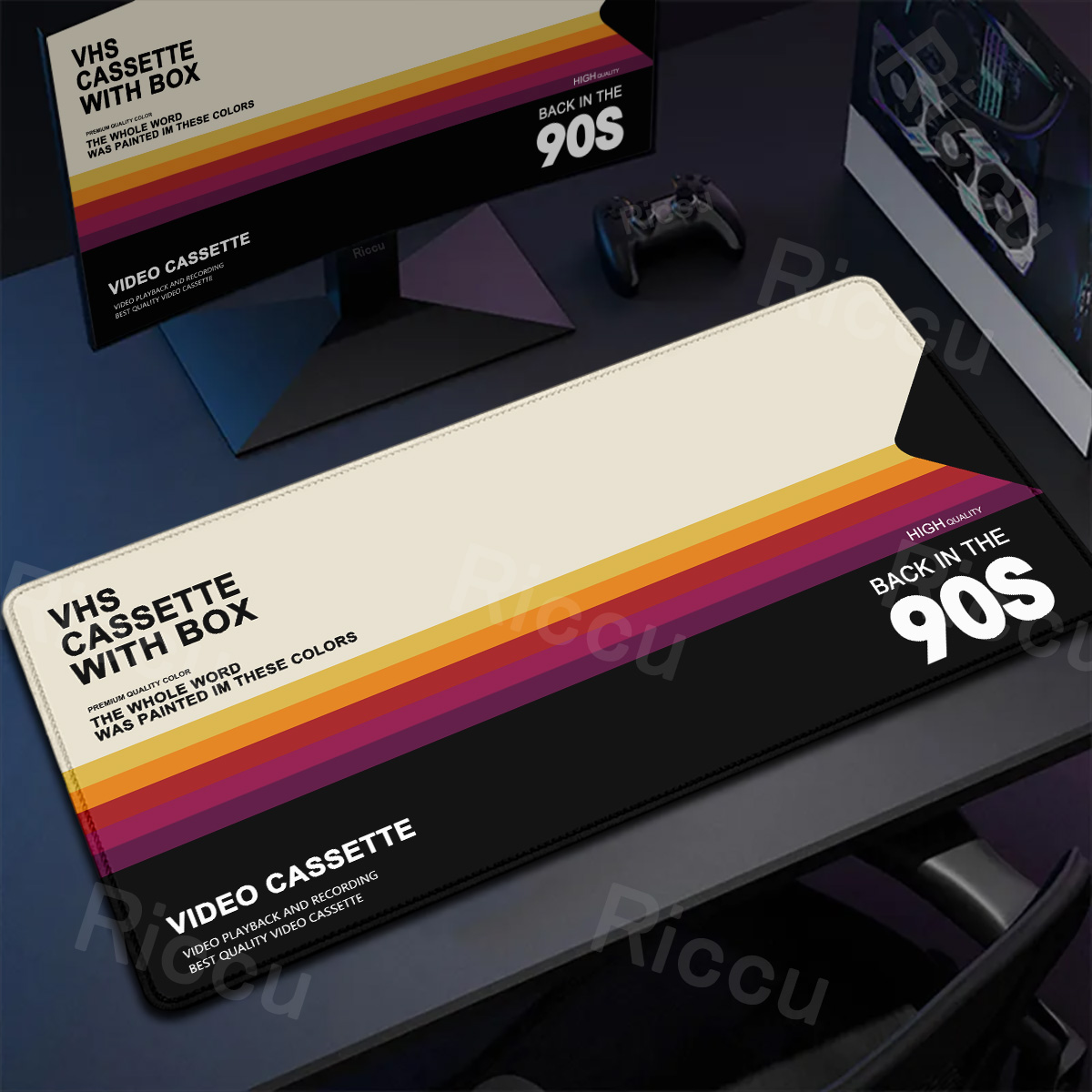 Mouse Gaming Retro - Retro VHS Style Mouse Pad Xxl