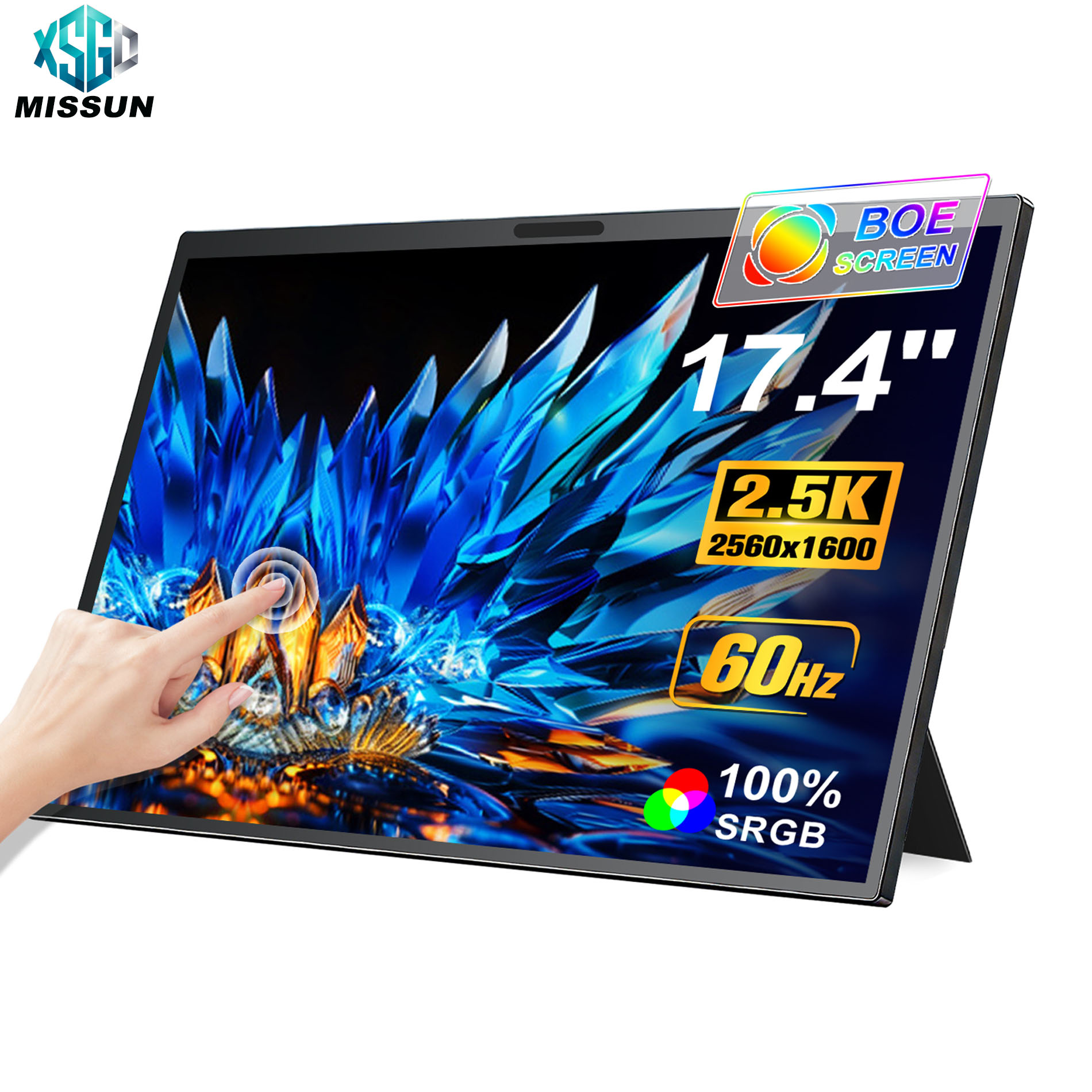 Crt Monitor Stand - MISSUN Portable Monitor Touchscreen 17.4 Inch