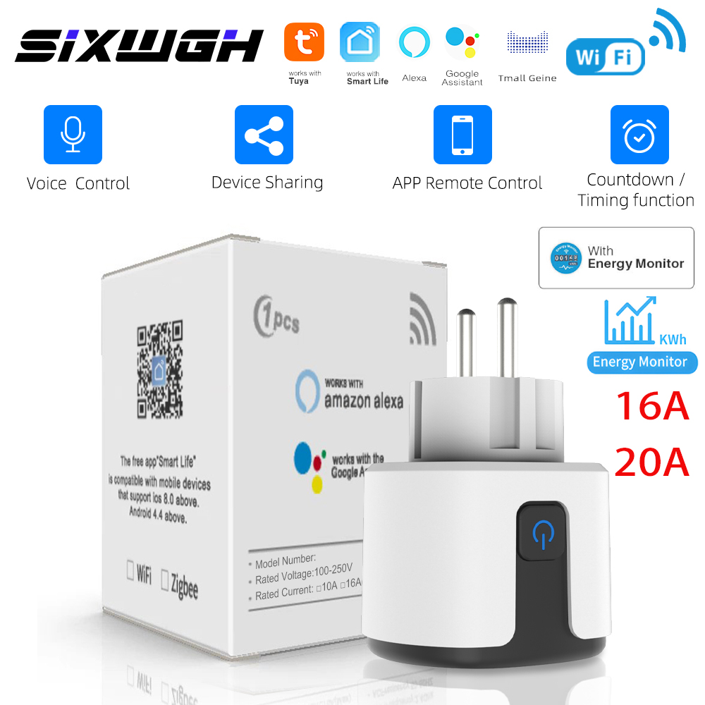 SIXWGH Tuya Smart Socket WIFI  - Crt Monitor Stand recension och pris