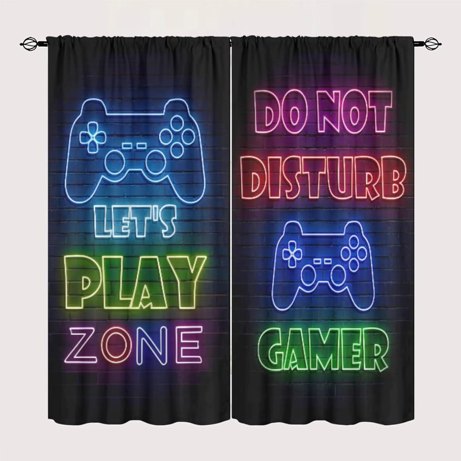 Gaming Gamer Curtain Curtains  - Retro Gaming Zone recension och pris