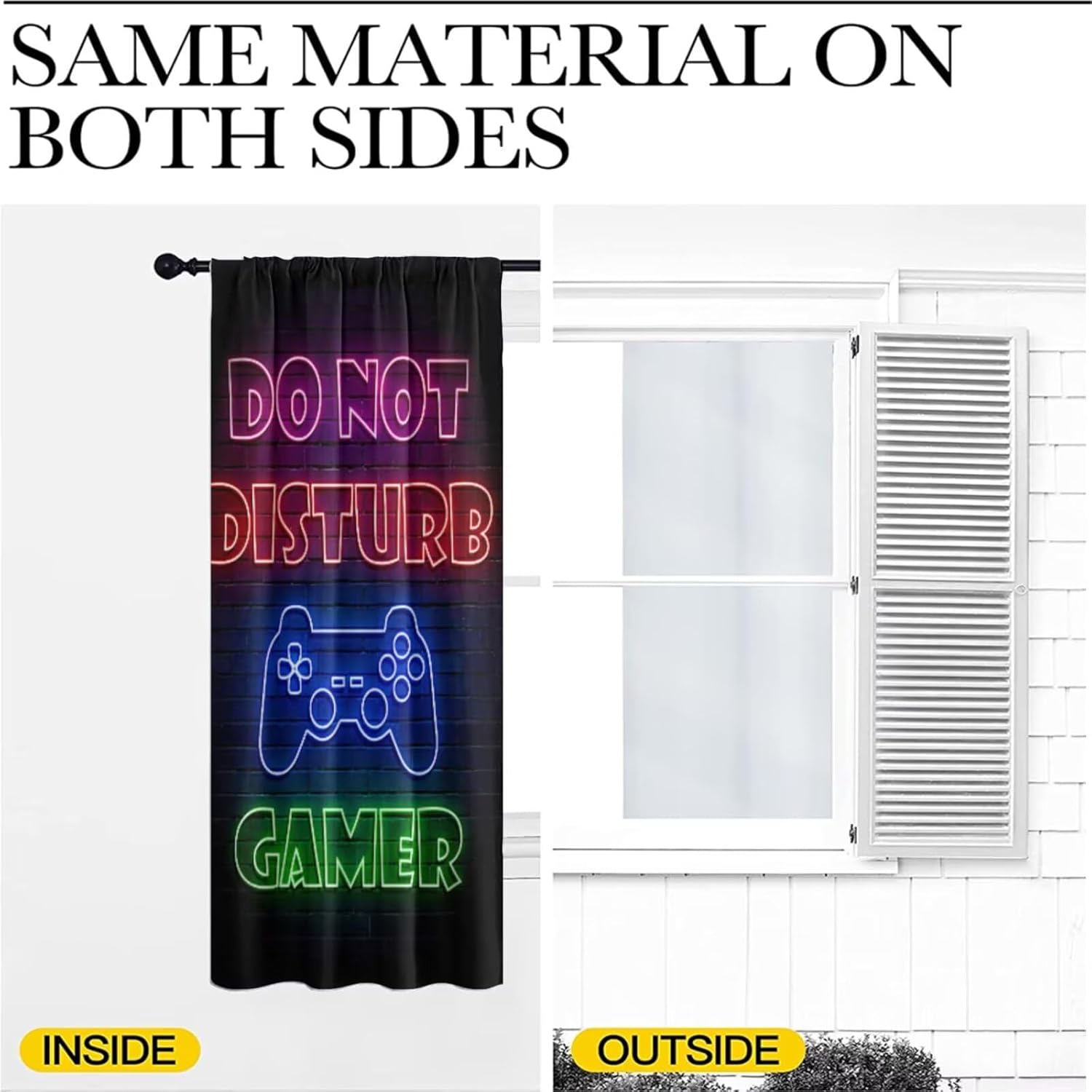 Gaming Gamer Curtain Curtains  - Retro Gaming Zone recension och pris