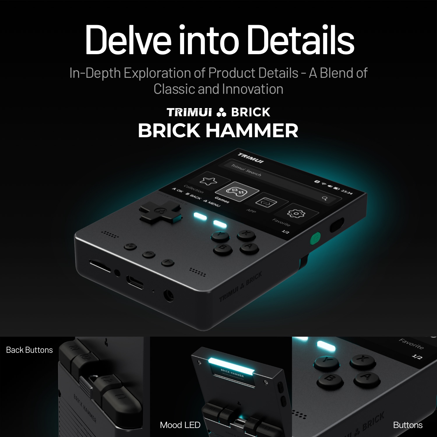 AMPOWN TRIMUI BRICK Metal Retr - Retro Gaming Realm recension och pris