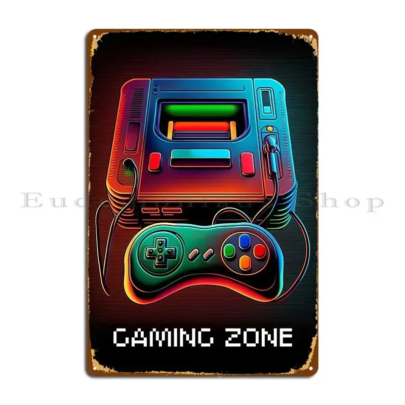 Retro Gaming Zone Metal Sign P - Retro Gaming Zone recension och pris