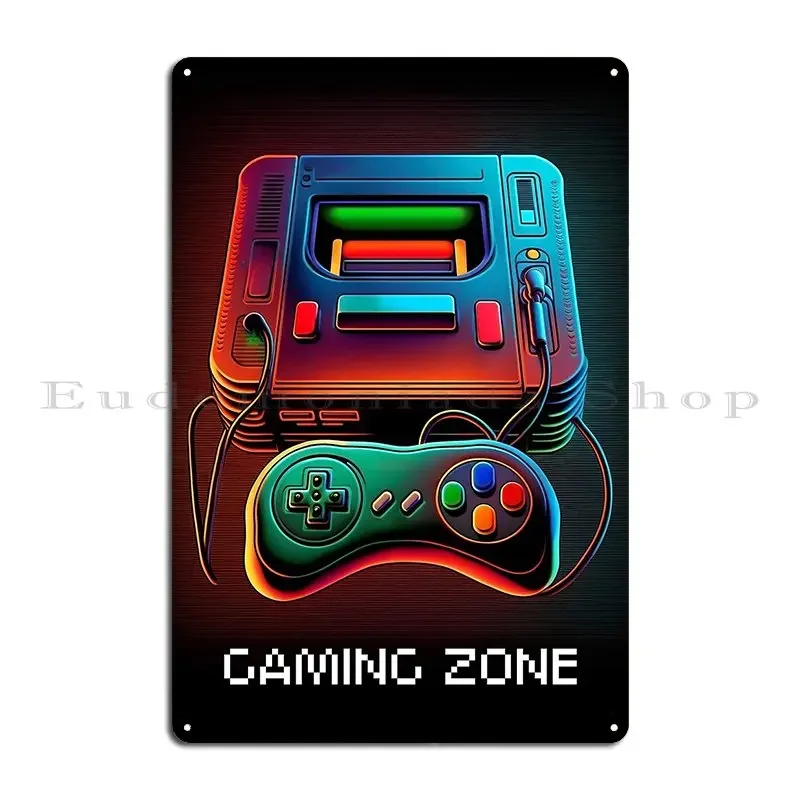 Retro Gaming Zone Metal Sign P - Retro Gaming Zone recension och pris