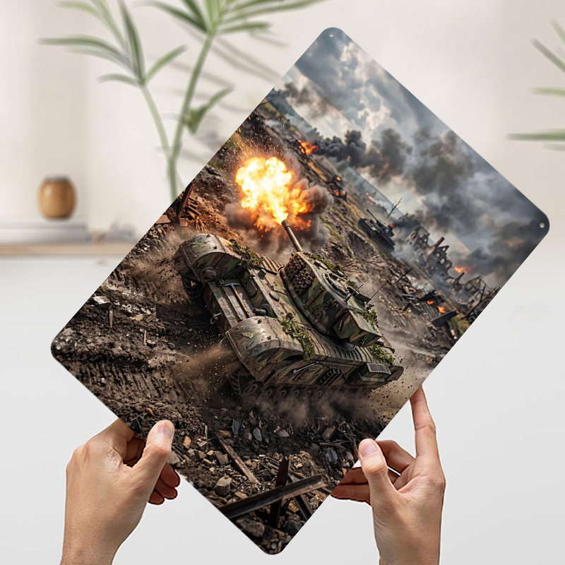 Tank Firing in War Zone Poster - Retro Gaming Zone recension och pris