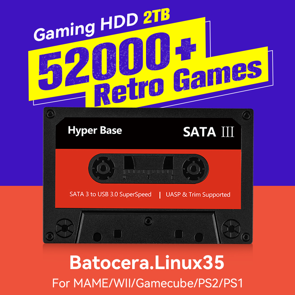 Batocera 500GB/2TB Retro Game  - Retro Gaming Ps3 recension och pris