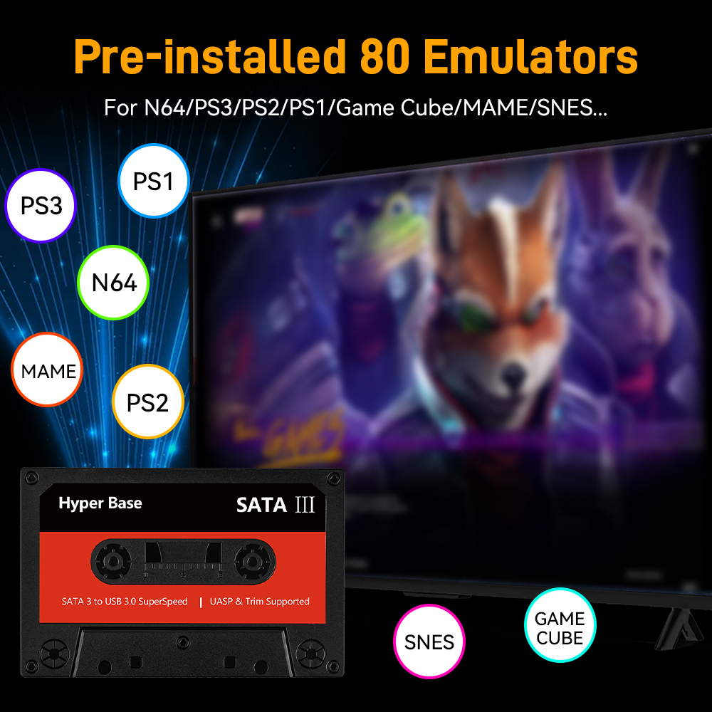 Batocera 500G/2T Emulator Game - Retro Gaming Ps3 recension och pris