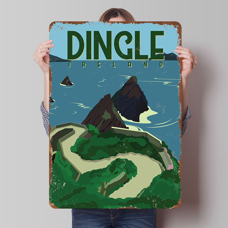 Dingle Ireland Travel Printed  - Retro Gaming Ireland recension och pris