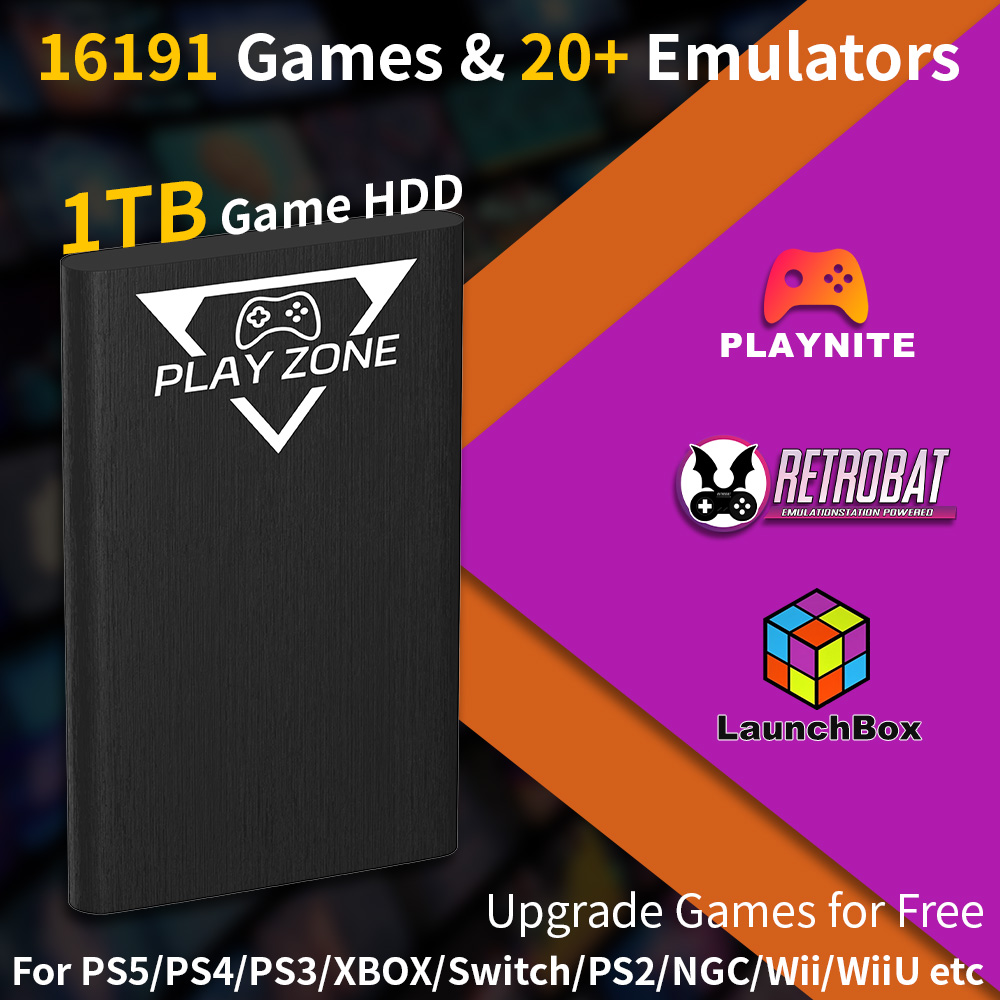 Play Zone 1TB Portable Gaming  - Retro Gaming Realm recension och pris