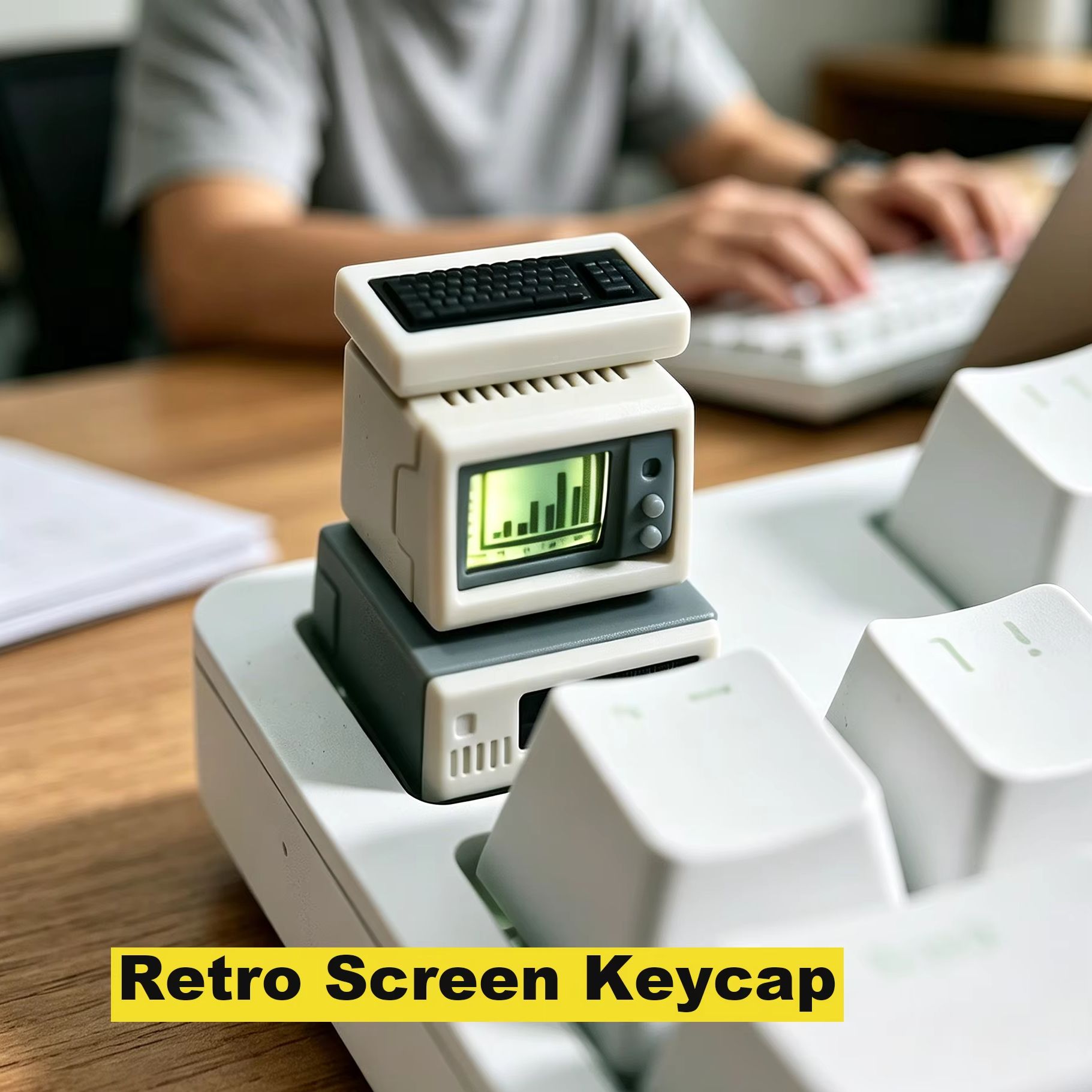 Backlit Retro Computer Keycap  - Retro Gaming Accessories recension och pris