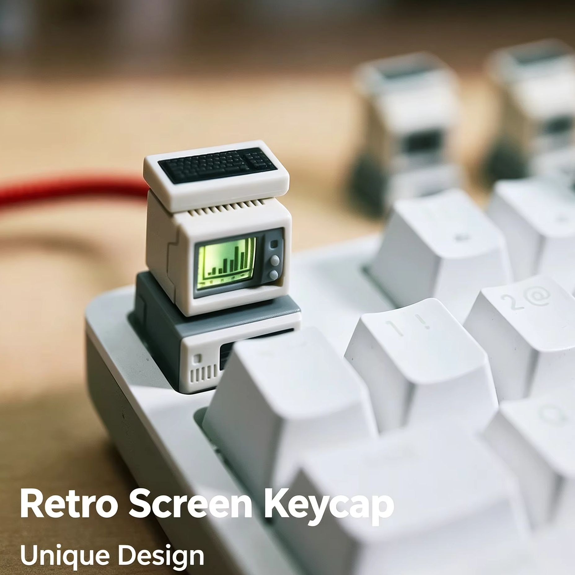 Backlit Retro Computer Keycap  - Retro Gaming Accessories recension och pris