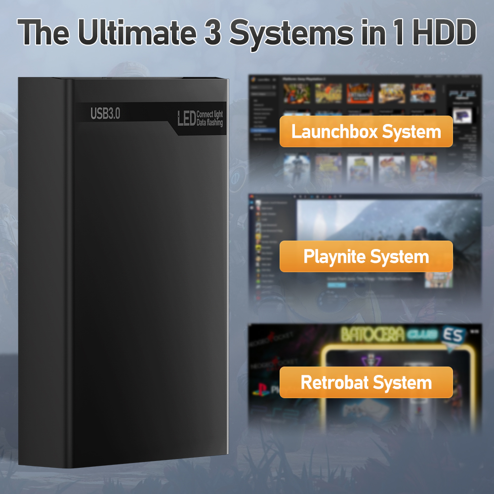 500G Retro Gaming HDD Video Ga - Retro Gaming Ps3 recension och pris