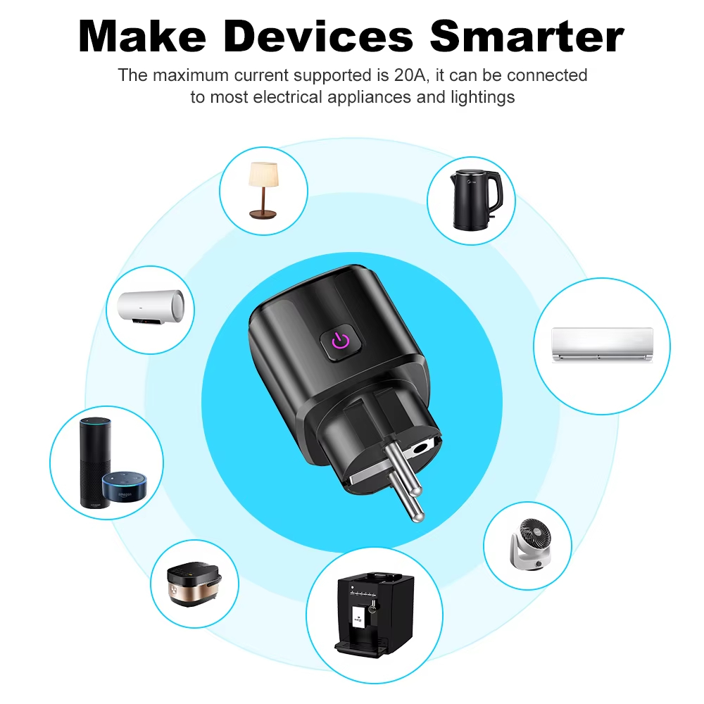 20A AC100-240V Wifi Smart Plug - Crt Monitor Stand recension och pris