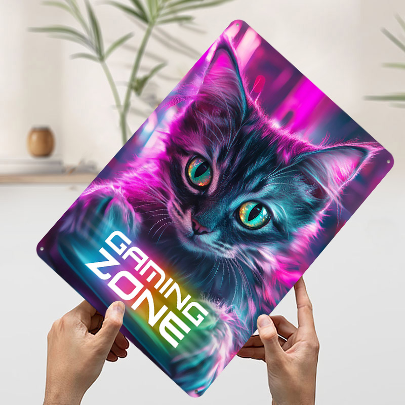 Gamer Cat - Gaming Zone Printe - Retro Gaming Zone recension och pris