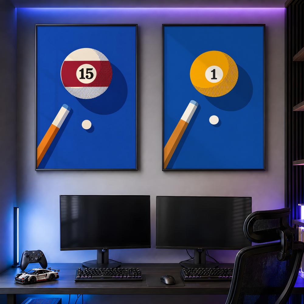 Retro Billiard Balls Pop Art G - Retro Gaming Life recension och pris