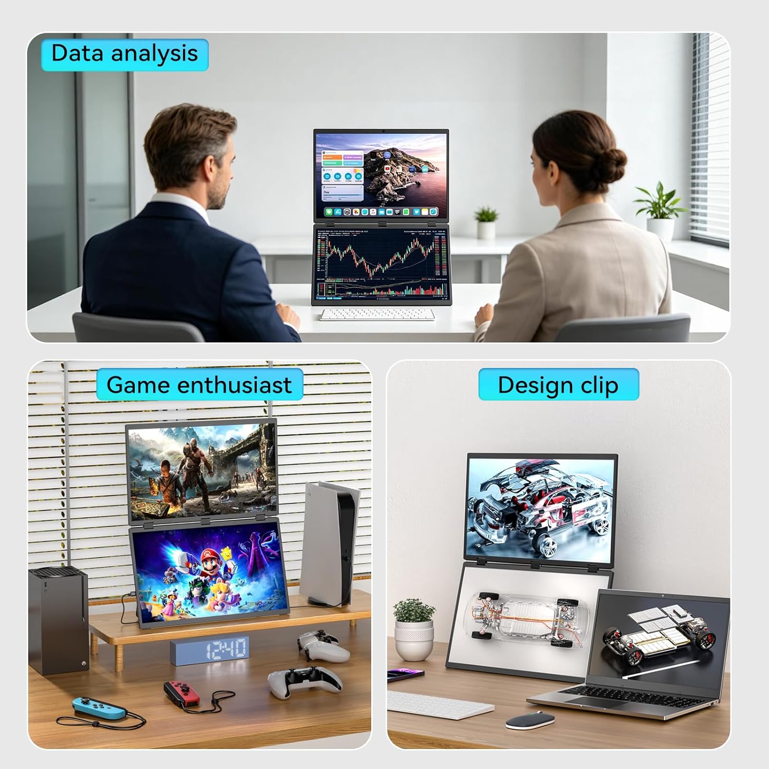 UPERFECT Delta 100HZ Dual Port - Crt Monitor Stand recension och pris